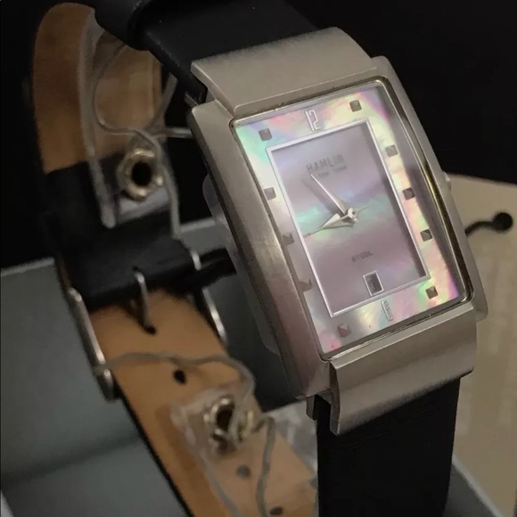 NWT Ladies Hamlin Ultra Thin Mother of Pearl Watch - Picture 4 of 7